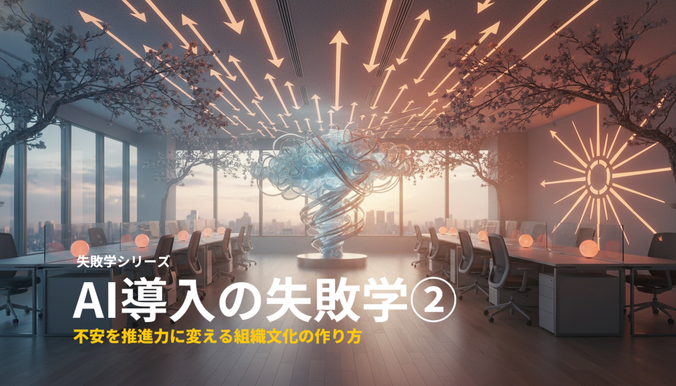 AI導入の失敗学（2）：なぜ現場は抵抗するのか？不安を推進力に変えた企業の組織文化戦略