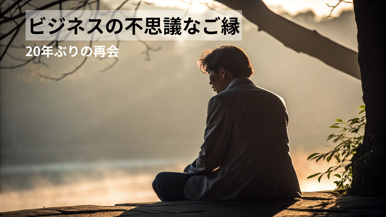 【一期一会】20年ぶりの再会。ビジネスの不思議な繋がり