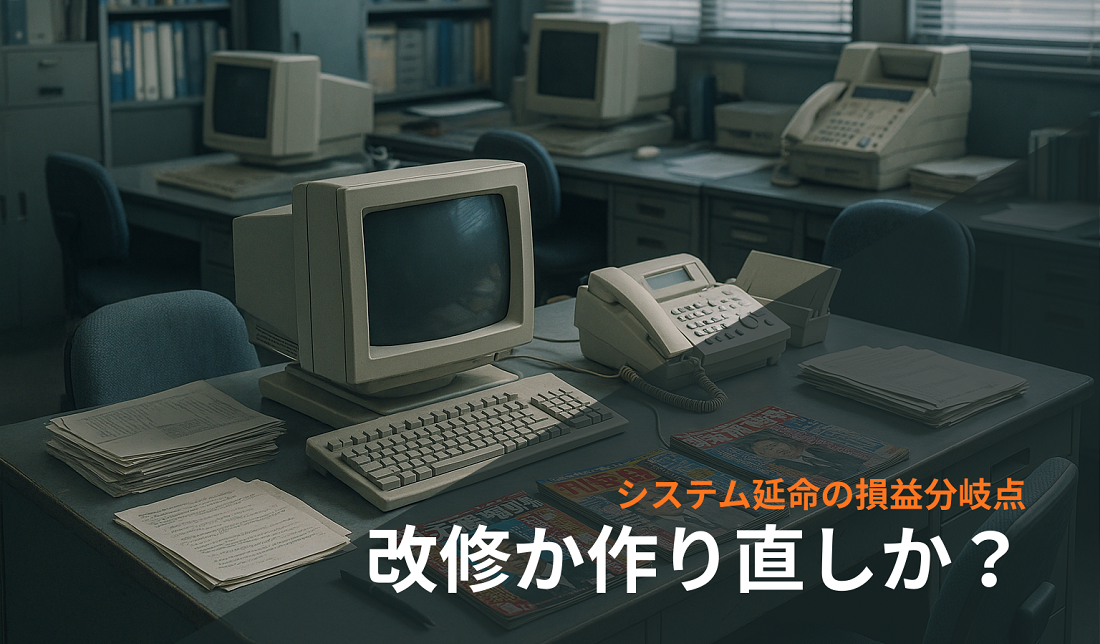 システム延命の損益分岐点:改修か作り直しか?3つの判断基準