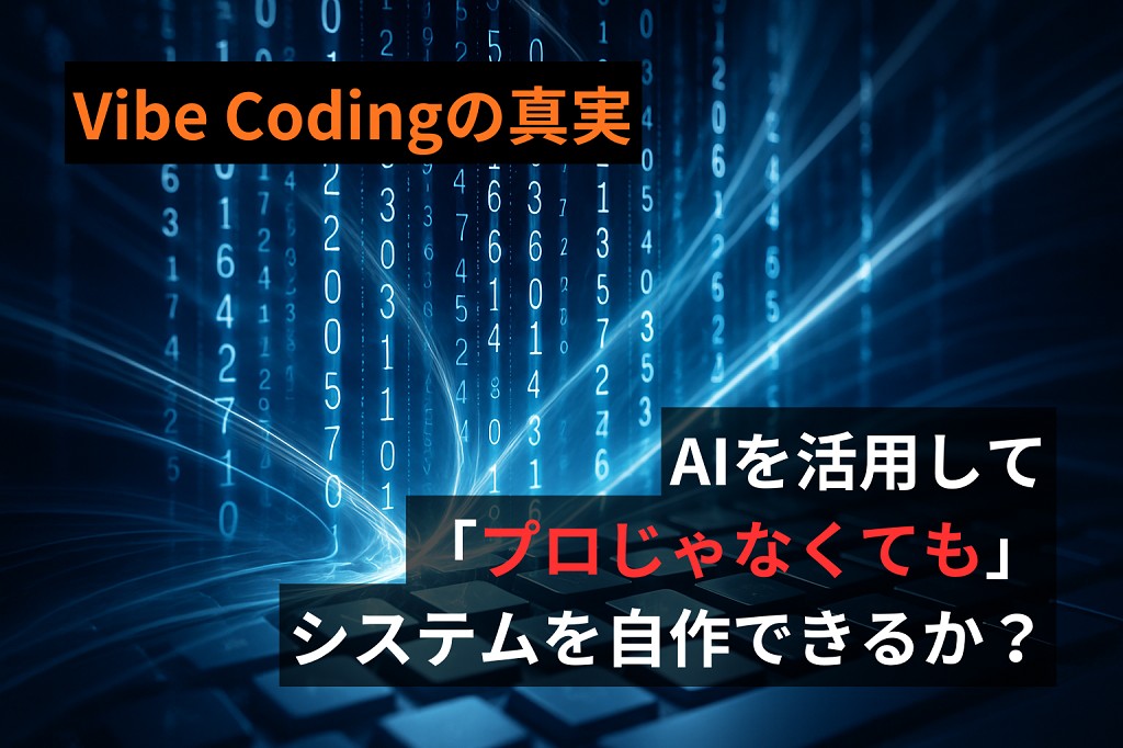 Vibe Codingの真実：AIでコードが書ける時代、システムは「自作」すべきか？