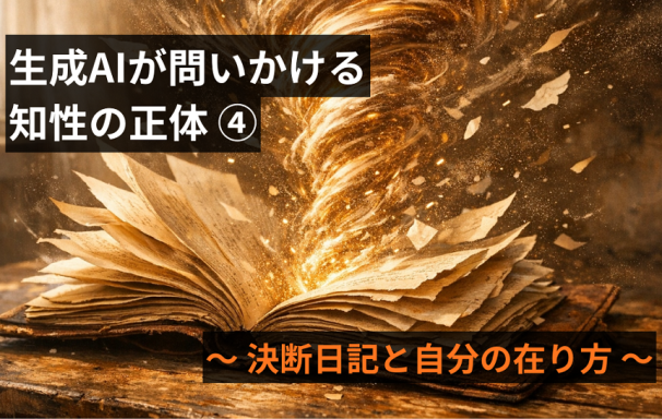 【番外編】生成AIが問いかける『知性』の正体（4）～ 決断日記と自分の在り方 ～