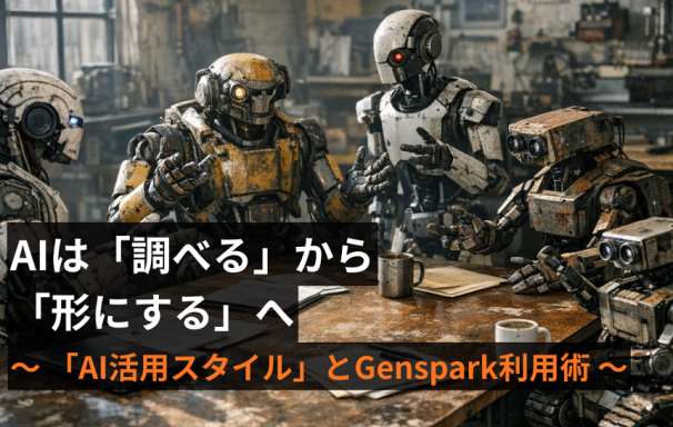 AIは「調べる」から「形にする」へ。私の実務を支える「AI活用スタイル」とGenspark活用術